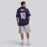 New England Patriots Drake Maye Nike Navy Player Game Jersey