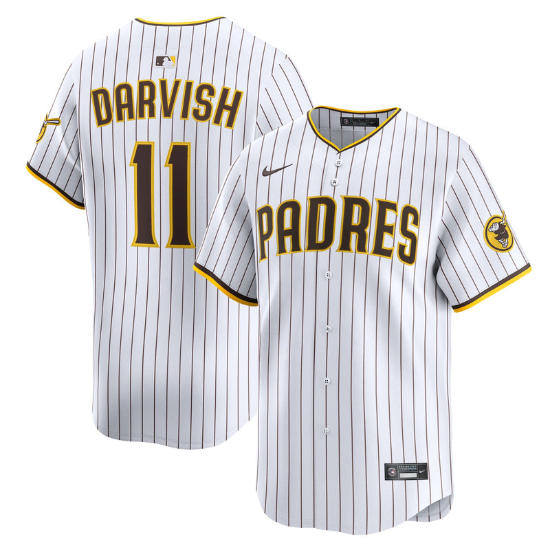 San Diego Padres Yu Darvish Nike White Home Limited Player Jersey