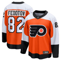 Philadelphia Flyers Ivan Fedotov Fanatics Orange Home Premier Breakaway Player Jersey