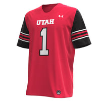 Under Armour #1 Red Utah Utes Replica Football Jersey