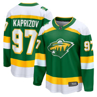 Minnesota Wild Kirill Kaprizov Fanatics Green 2023/24 Alternate Breakaway Jersey