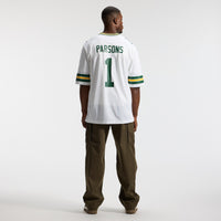 Green Bay Packers Micah Parsons Nike White Game Player Jersey