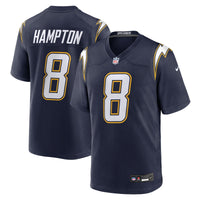 Los Angeles Chargers Omarion Hampton Nike Navy Alternate Super Chargers Game Player Jersey