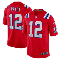 New England Patriots Tom Brady Nike Red Retired Player Alternate Game Jersey