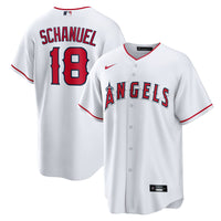 Los Angeles Angels Nolan Schanuel Nike White Home Replica Jersey