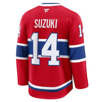 Montreal Canadiens Nick Suzuki Fanatics Red Home Premium Jersey