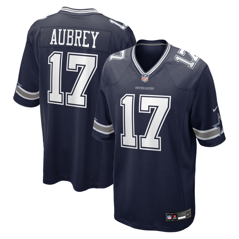 Dallas Cowboys Brandon Aubrey Nike Navy Team Game Jersey