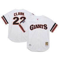 San Francisco Giants Will Clark Mitchell & Ness White Cooperstown Collection 1989 Authentic Jersey