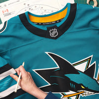 San Jose Sharks Fanatics Teal Home Authentic Pro Jersey
