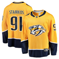 Nashville Predators Steven Stamkos Fanatics Gold Home Premier Breakaway Player Jersey