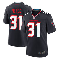 Houston Texans Dameon Pierce Nike Navy Game Jersey