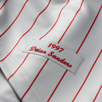 Cincinnati Reds Deion Sanders Mitchell & Ness Gray 1997 Authentic Jersey