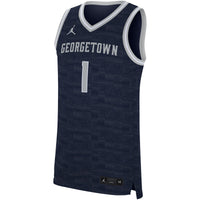 Nike #1 Navy Georgetown Hoyas Replica Jersey