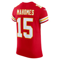 Kansas City Chiefs Patrick Mahomes Nike Red Team Vapor F.U.S.E. Elite Jersey