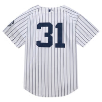 New York Yankees Ichiro Suzuki Mitchell & Ness White 2014 Cooperstown Collection Authentic Throwback Jersey