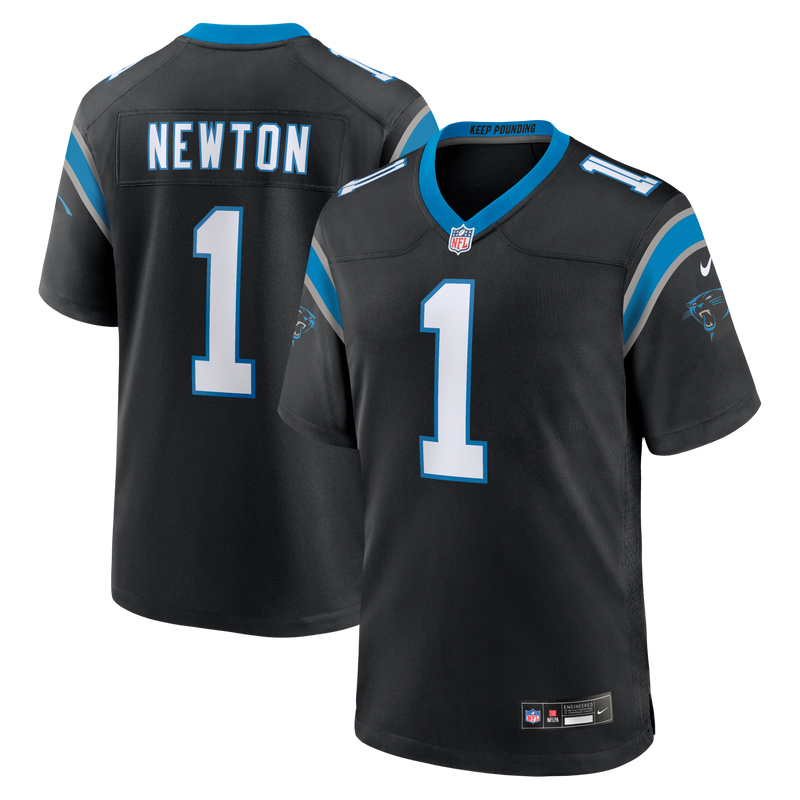 Carolina Panthers Cam Newton Nike Black Team Retired Game Jersey