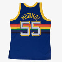 Denver Nuggets Mitchell & Ness Swingman Jersey Road Dikembe Mutombo 1991-92