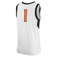 Nike White Oklahoma State Cowboys Retro Replica Basketball Jersey