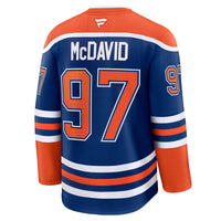 Edmonton Oilers Connor McDavid Fanatics Royal Home Premium Jersey