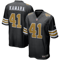 New Orleans Saints Alvin Kamara Nike Black Alternate Game Jersey
