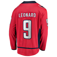 Washington Capitals Ryan Leonard Fanatics Red Home Breakaway Jersey