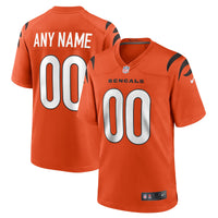 Cincinnati Bengals Nike Orange Alternate Game Custom Jersey