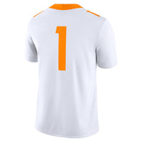 Nike #1 White Tennessee Volunteers Game Jersey
