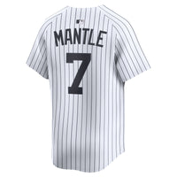 New York Yankees Mickey Mantle Nike White Home Limited Player Jersey