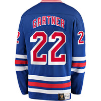 New York Rangers Mike Gartner Fanatics Blue Premier Breakaway Retired Player Jersey