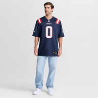 New England Patriots Christian Gonzalez Nike Navy Team Game Jersey