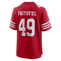 San Francisco 49ers The Faithful Nike Scarlet 80th Anniversary Game Jersey