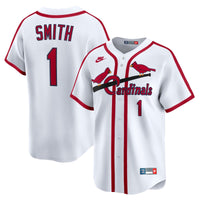 St. Louis Cardinals Ozzie Smith Nike White Throwback Cooperstown Collection Limited Jersey