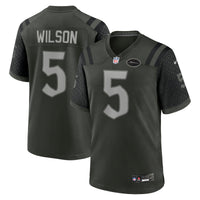 New York Jets Garrett Wilson Nike Gotham Green 2025 Rivalries Collection Game Jersey