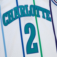 Charlotte Hornets Mitchell & Ness Larry Johnson 1992 Authentic Jersey - White