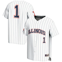 GameDay Greats #1 White Illinois Fighting Illini Lightweight Baseball Jersey