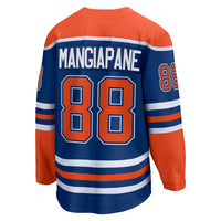 Edmonton Oilers Andrew Mangiapane Fanatics Royal Home Breakaway Jersey