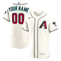 Arizona Diamondbacks Nike Cream Home Authentic Custom Jersey