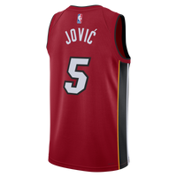 Miami Heat Jordan Brand Statement Edition Swingman Jersey - Red - Nikola Jovi?