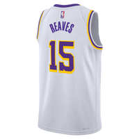 Los Angeles Lakers Nike Association Edition Swingman Jersey - White - Austin Reaves