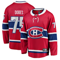 Montreal Canadiens Jakub Dobes Fanatics Red Home Breakaway Jersey