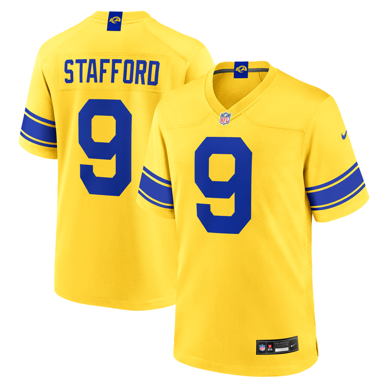 Los Angeles Rams Matthew Stafford Nike Classic Sol Game Jersey