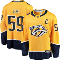 Nashville Predators Roman Josi Fanatics Gold Home Breakaway Jersey
