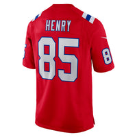 New England Patriots Hunter Henry Nike Red Game Alternate Jersey