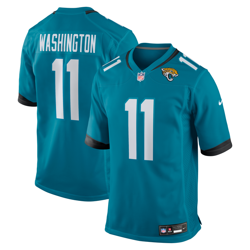 Jacksonville Jaguars Parker Washington Nike Teal Team Game Jersey