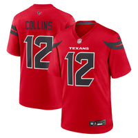 Houston Texans Nico Collins Nike Red Alternate Game Jersey