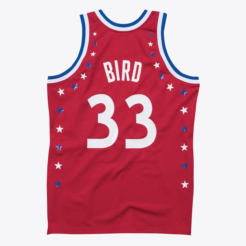 NBA All-Star East Larry Bird Authentic All-Star Jersey By Mitchell & Ness - Scarlett -