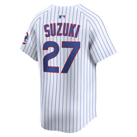 Chicago Cubs Seiya Suzuki Nike White Home Limited Player Jersey