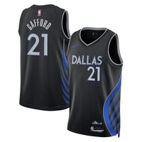 Dallas Mavericks Nike 2025/26 City Edition Swingman Jersey - Black - Daniel Gafford