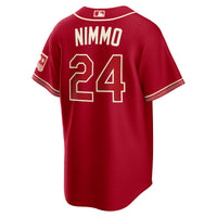 Texas Rangers Brandon Nimmo Nike Red 2026 City Connect Stadium Jersey