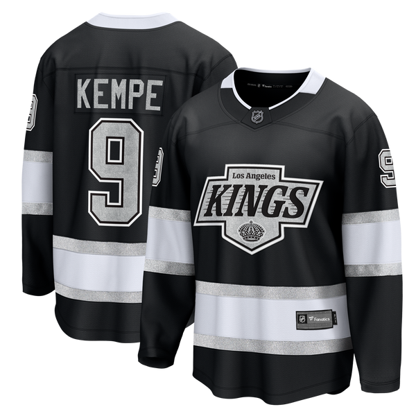 Los Angeles Kings Adrian Kempe Fanatics Black Home Premier Breakaway Player Jersey